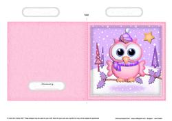 Xmas Little Hoot Quick Cut and Fold Card