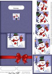 Xmas Snowman No-hole Over the Edge N Spiral Pyramid