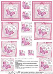 Fluttery Butterfly Twisted Pyramage Sheet