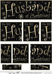 To My Husband Christmas Dl Side Stacker Topper