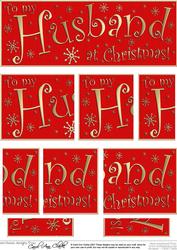 To My Husband Christmas Dl Side Stacker Topper