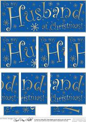 To My Husband Christmas Dl Side Stacker Topper