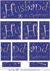 To My Husband Christmas Dl Side Stacker Topper