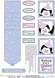 Christmas Penquin in Icicle Colours