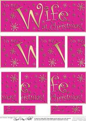 Wife Christmas Dl Side Stacker Topper
