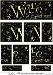 Wife Christmas Dl Side Stacker Topper