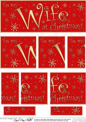 Wife Christmas Dl Side Stacker Topper