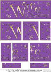 Wife Christmas Dl Side Stacker Topper