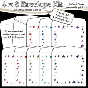 Stars 8 x 8 Envelope Kit