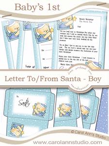 Baby Boy's 1st Letter from Santa Kit