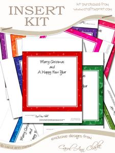 8 x 8 Bright Stars Christmas Inserts
