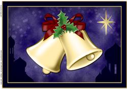 A4 Christmas Bells Felties Card Topper