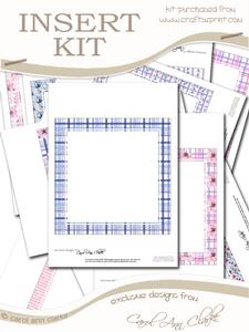 7 x 7 Pretty Floral Blank Inserts