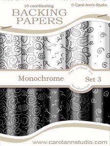 Monochrome Swirls, Curls & Paisley