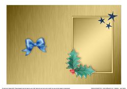 Elegant Christmas Greeting Matching Insert 5 x 7 Portrait