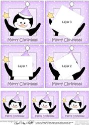 Cute Christmas Penguin - Twisted Tunnel Topper