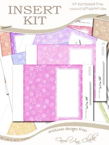 Dl Pretty Floral Blank Inserts