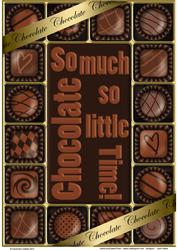 A4 Chocolate Greetings Card Topper