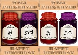A5 Novelty Well Preserved 50th Birthday Jams 3D Decoupage