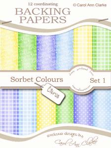 Sorbet Citrus Backing Papers