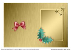 Elegant Christmas Greeting Matching Insert 5 x 7 Portrait