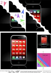 Smart Phone Scallop Corner Side Stacker Topper