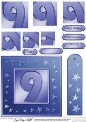 9th Bright Metallic Age Quick Card with Twisted Pyramage