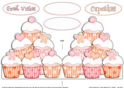 Cupcakes Felties Shaped Card