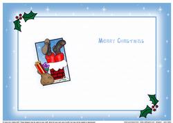 Santa Got Stuck Xmas Insert