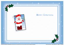 Santa Got Stuck Xmas Insert