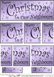 Neighbours Christmas Dl Side Stacker Topper