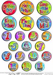 Birthday Boy Badges