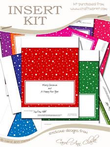 Dl Landscape Bright Snow Christmas Inserts