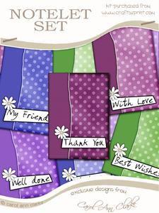 Spotty Dotty Daisy Notelet Set