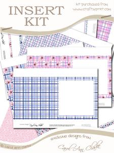 Square Pretty Floral Blank Inserts