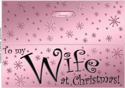 Large Dl to My Wife Christmas Quick Cut and Fold Card