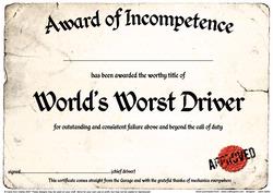 Fun Novelty Certificate