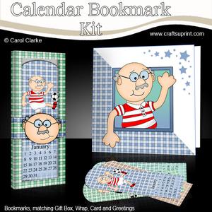 Bert Everlasting Calendar Bookmark Gift Set N Quick Card