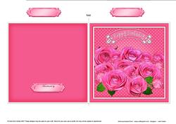 Pretty Roses Quick Cut and Fold Card