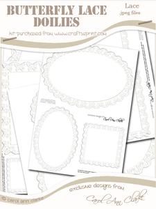 Pretty Butterfly Lace Doilies