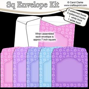 Apple Blossom 7 x 7 Inch Envelope Kit