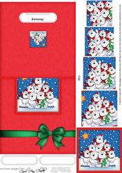 Xmas Polar Bears No-hole Over the Edge N Spiral Pyramid
