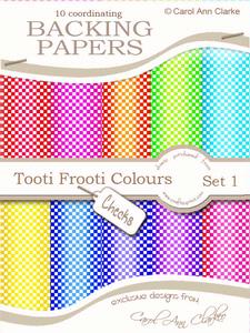 Tooti Frooti Backing Papers
