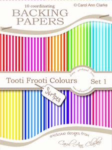 Tooti Frooti Backing Papers