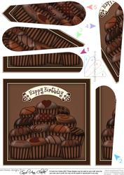Chocolate Lovers Fan Pyramage Topper