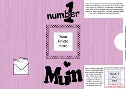 Add a Photo Number 1 Mum with Easy Fold Frame