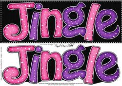 Large Dl Christmas Jingle Quick Card with 3D Decoupage