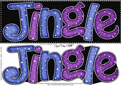 Large Dl Christmas Jingle Quick Card with 3D Decoupage