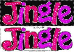 Large Dl Christmas Jingle Quick Card with 3D Decoupage