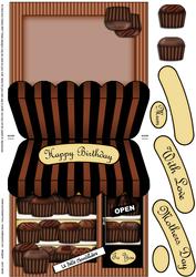 The Little Chocolate Shop Shaped Card Decoupage N Greetings